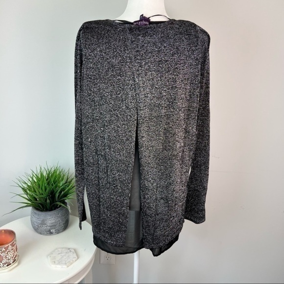 Long Tall Sally Metallic and Georgette Sweater size XS - Picture 5 of 10